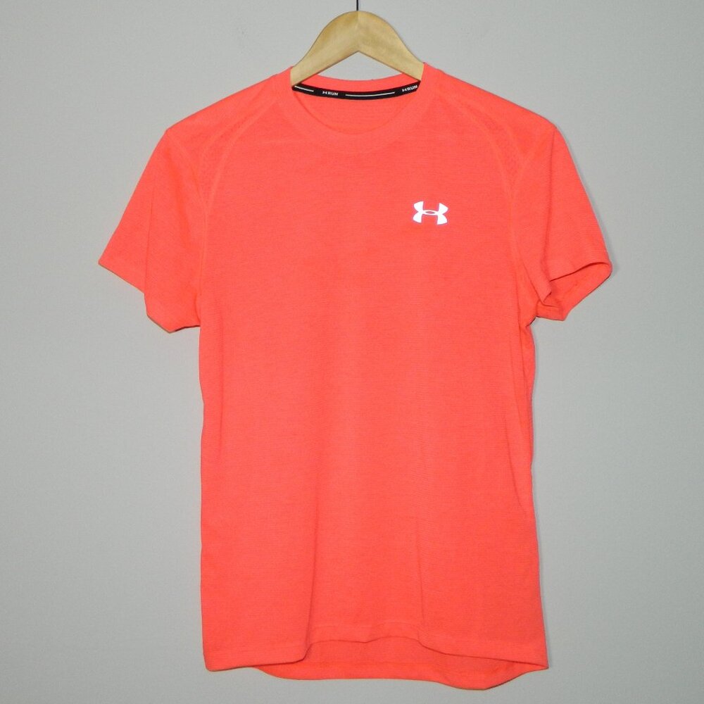 Under Armour Athletic “The Streaker Tee” Hot Pink Salmonish Size S/M